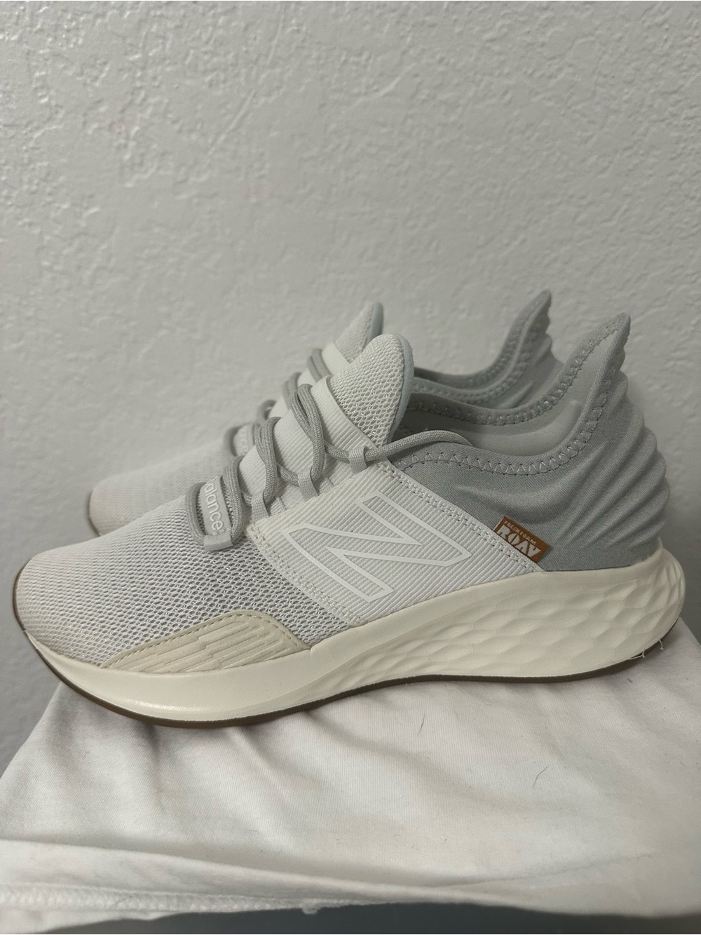 New Balance Women’s Gray and Cream Fresh Foam Running Shoes
